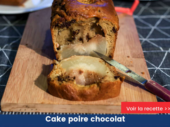 Cake poire chocolat